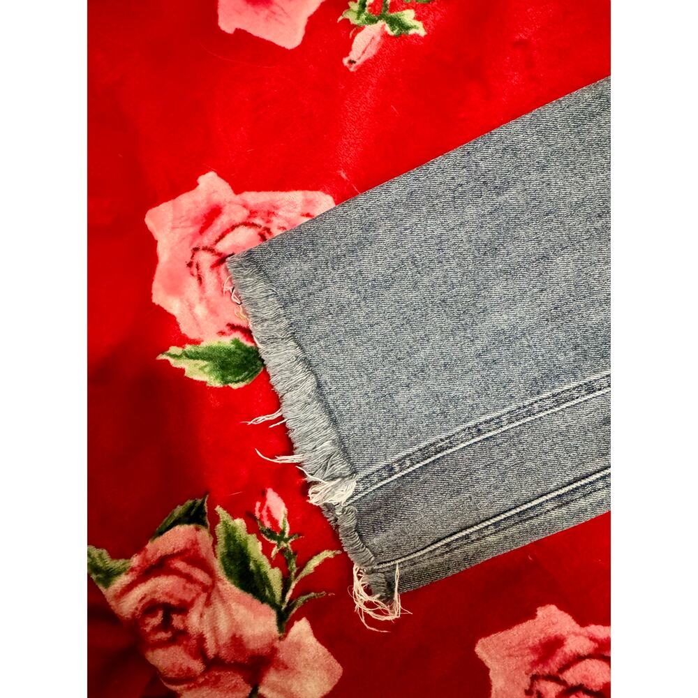 KUT Flare Ankle Jeans Gray Women's 4 Raw Hem Y2K Boho Soft Grunge Alt Edgy Rock - Picture 9 of 16